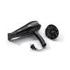 BaByliss Sèche-cheveux Cordkeeper avec Technologie Ionique et Cordon Rétractable D373E, Noir, 2000 W