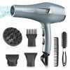 Faszin Seche Cheveux Ionique, Sèche Cheveux Professionnel 2500 W AC Moteur Séchage Rapide Salon Avec 2 Vitesses 3 Réglages De
