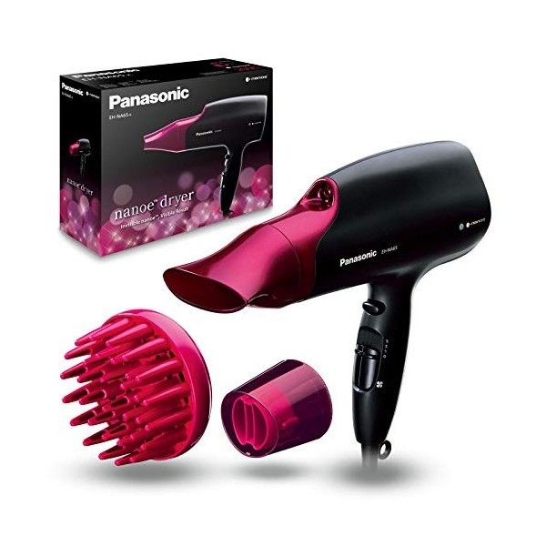 Panasonic - Personalcare EH-NA98-K825 | Sèche-cheveux, Technologies Nanoe & Double Mineral, Soin du cheveu, 3 vitesses, Contr