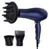 Sèche Cheveux Professionnel, Seche Cheveux avec Diffuseur Concentreur, 2200W Moteur AC, 3 Température 2 Vitesses, Anti-frizz