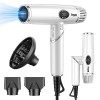 Sèche-Cheveux Ioniques Pliants Légers avec Moteur Brushless 11.000 RPM, Séchage Rapide/Faible Bruit/Diffuseur Magnétique/Écra