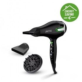 Imetec Eco Se9 1000 Sèche-Cheveux avec Technologie Eco Technology 1400 W, Consommation dÉnergie Réduite, 8 Combinaisons Air/