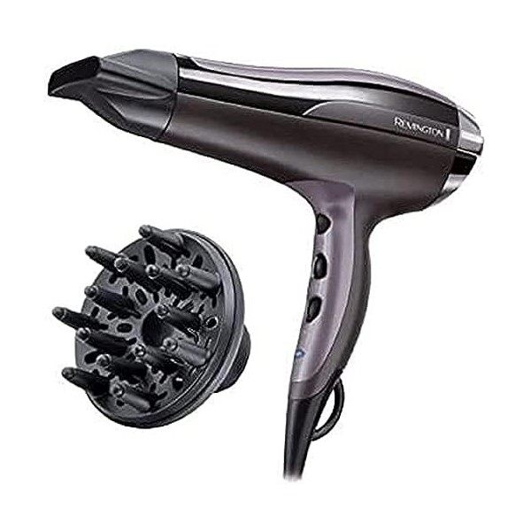 Remington Sèche-cheveux Ionique [Léger & Puissant] Pro-Air Turbo 2400W, Tourmaline Céramique,Séchage rapide, répartition uni