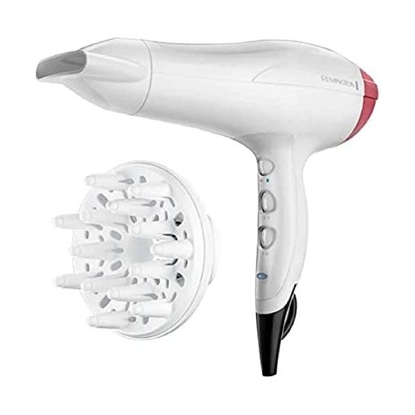 Remington Sèche-cheveux Ionique [Léger & Puissant] Pro-Air Turbo 2400W, Tourmaline Céramique,Séchage rapide, répartition uni