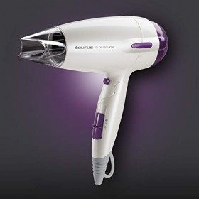 Taurus Studio 2200 Ionic - Sèche-cheveux de voyage 2200W, 2 vitesses, 3 température, Bouton dair froid, Technologie Ionique 