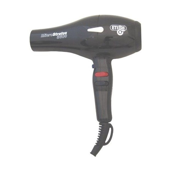 ETI Micro Stratos 3600 Sèche-cheveux professionnel Noir 2400 W