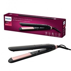 Lisseur ThermoProtect Philips StraightCare Essential Modèle BHS378/00 & Sèche-cheveux Philips Séries 3000 avec l’accessoire