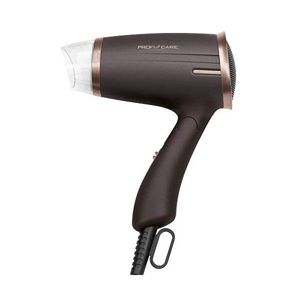 ProfiCare PC-HT 330091 Brown - Sèche-Cheveux Pliable - 1400 Watts - Marron - 2 réglages de température