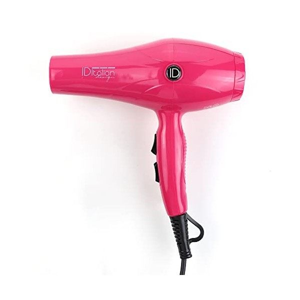 Postquam- Sèche Cheveux Rose | GTI 2600 avec Moteur à Courant Alternatif Durable, Puissant 2200W - 3 modes de chaleur