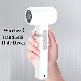 XBSXP Sèche-Cheveux sans Fil pour Animaux de Compagnie, sèche-Cheveux pour Chien, sèche-Cheveux Portable, Rechargeable à Faib