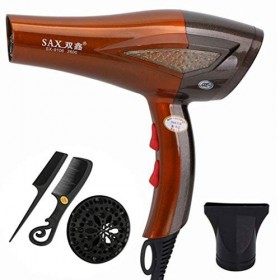 Oli Sèche-Cheveux Sèche-Cheveux ionique Professionnel de Salon 2600W avec réglage de la Chaleur à 2 Vitesses 3, séchage Rapid