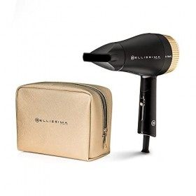 Bellissima sèche-cheveux de voyage, portable et compact, 1400 Watt, poignée pliante, concentrateur de précision, 2 combinaiso