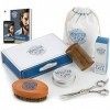 Monster&Son - Kit de Barbe Pour Hommes | Ensemble de 7 pcs | Huile de Soin | Baume à Barbe | Peigne en Bois de Santal | Bross