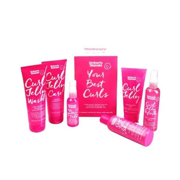 Umberto Giannini Your Best Curls Wash and Styling Curl Jelly Coffret cadeau végétalien et sans cruauté envers les animaux co