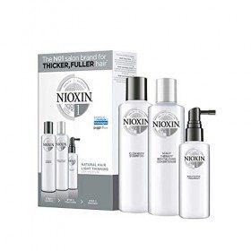 Nioxin System 1 - Kit chute légère des cheveux pour plus de volume - Cheveux naturel et fins 150+150+50ml