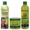 Africas Best Organics - Lot de 3 soins Texture My Way - cheveux bouclés - lotion Curl Keeper 355 ml/pudding Keep it Curly 45