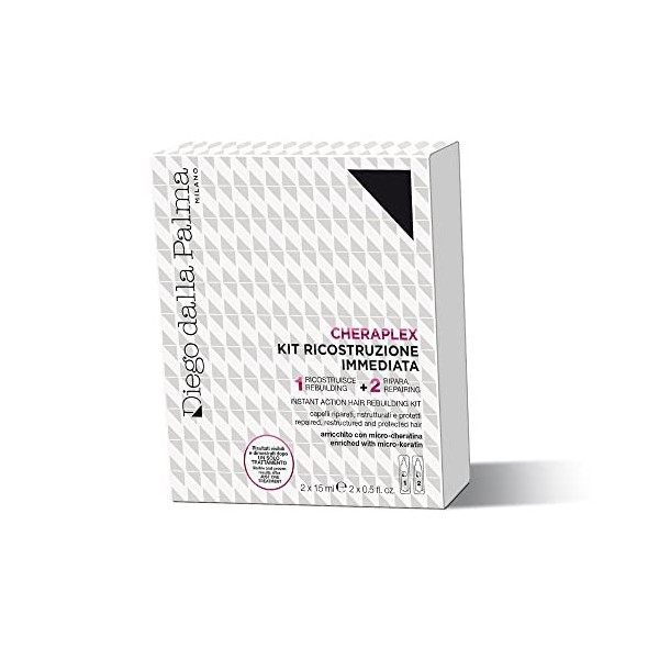 Diego Dalla Palma Cheraplex Instant Action Hair Rebuilding Kit For Unisex 2 x 0.5 oz Treatment