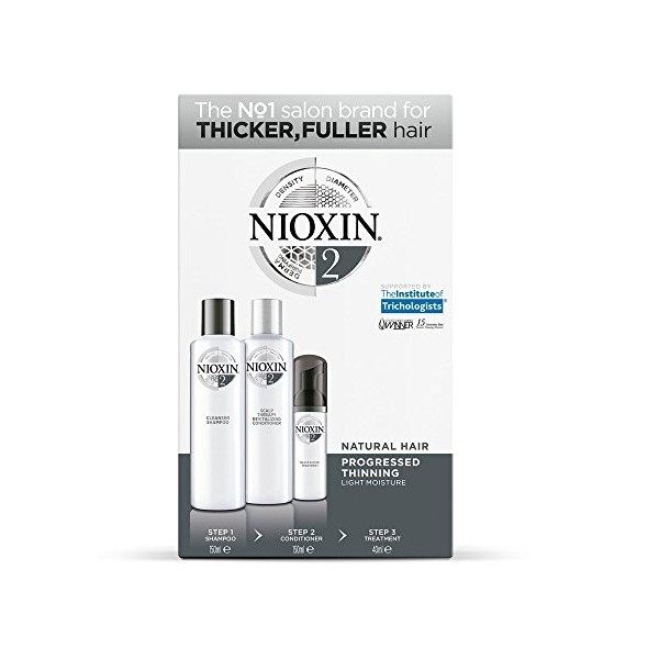 Kit de soin pour les cheveux 3 éléments Nioxin Hair System