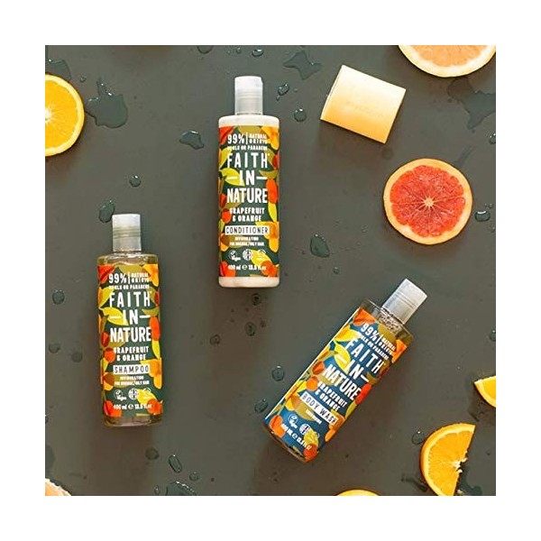 Faith In Nature Grapefruit and Orange Shampoo 400ml and Conditioner 400ml Duo