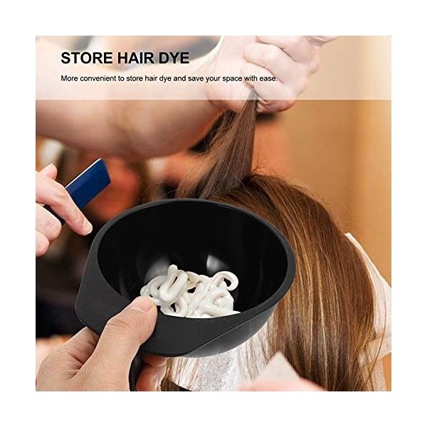 Lurrose Dye de Coiffure Bol 4Pcs Couleurs de Mélanges Bol en Plastique Coiffeur Coloriage Bol Coiffure Teinte Bol pour Salon 