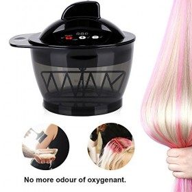 Mélangeur de Crème pour Cheveux, Rechargeable Par USB, Affichage LCD Lheure, Mélange Automatique Bol de Couleur Cheveux Capi