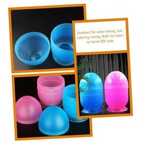 NIYANGLE 2 Pièces Outils Teinture Pour Les Cheveux Teinture Des Cheveux Shaker Tasse Tasse À Secouer Pour La Coiffure Colorat