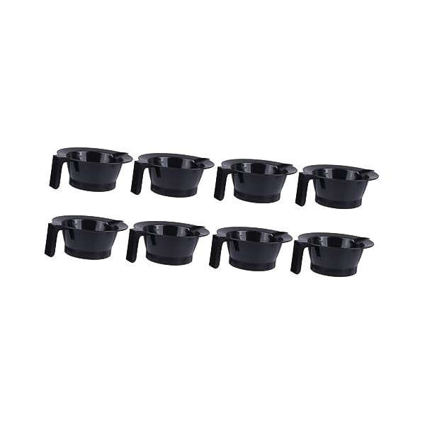 12 Pcs Bol De Teinture Pour Les Cheveux En Plastique Bol DHuile Cuite Poignée Bol De Teinture Outil Spécial De Coiffure Bols