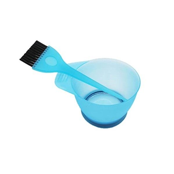 1 Set Hair Dye Color Brush and Bowl Set Hair Color Brush Mélangez Kit de bol pour coiffure Coloriage mourant Applicateur Bleu