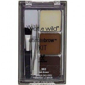 Wet n Wild Ultimate Brow Kit pour sourcils Marron cendré [963], 1 ea lot de 2 
