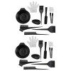 minkissy Lot de 22 bols de coiffure pour salon de coiffure - Pinceaux à cheveux - Applicateur de coloriage à domicile - Kit p