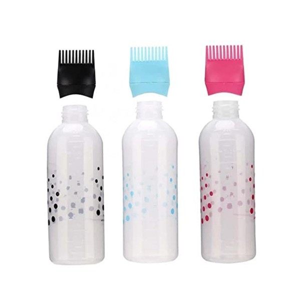 VONGLYHOO 3 Pcs Applicateur Bouteilles Racine Peigne Applicateur Bouteille Cheveux Teinture Bouteille Applicateur Brosse Dist