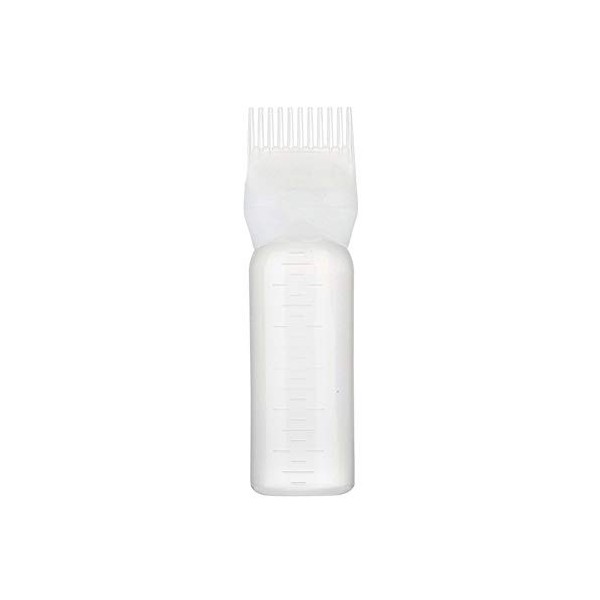 FOUTP Hair Smear Bottle avec Brosse Graduée,Applicateur de Bouteille de Teinture pour Cheveux,Shampooing Crème Bouteille dhu