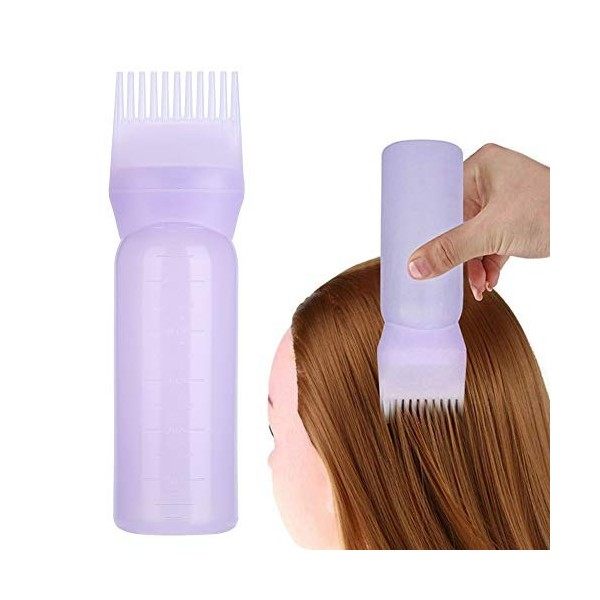 Brosse pour Bouteille de Teinture pour Cheveux, Flacon Applicateur, Outil Applicateur de Peigne Dhuile de Couleur de Cheveux