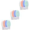 Lot de 4 flacons de gel de silice for liquides de lavage corporel Taille de voyage Récipients de voyage étanches Bouteille de