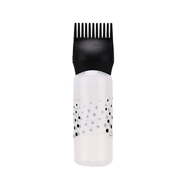 Bouteille Dapplicateur de Peigne de Racine pour la Teinture de Cheveux, Bouteille de Peigne de Racine de Brosse Dapplicateu