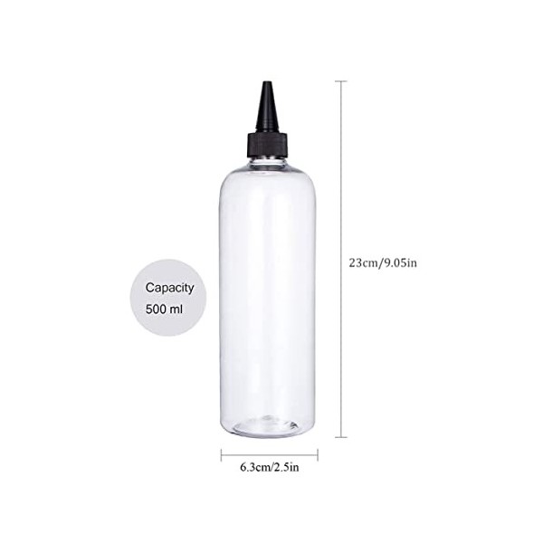 Muzrunq 2pcs Applicateur Bouteille Pour Cheveux Ounce Squel