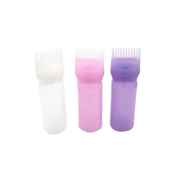 3pcs Applicateur Applicateur Bouteille Hair Care Root Peigt Applicateur