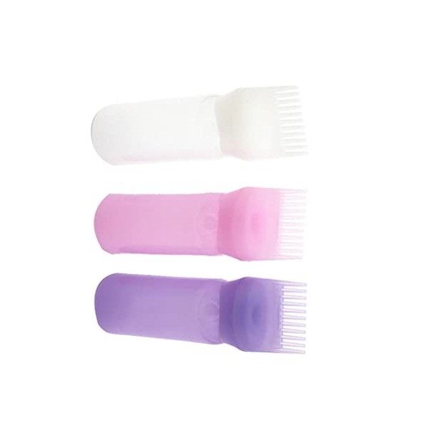 3pcs Applicateur Applicateur Bouteille Hair Care Root Peigt Applicateur