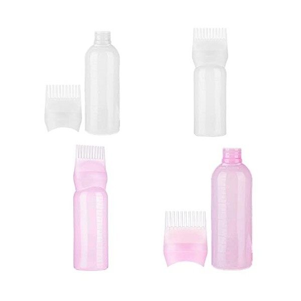 3 PIÈCES Bouteille Brosse Teinture Cheveux, Bouteille Dapplicateur Peigne Racine, Bouteille Teinture Cheveux Peigne Avec Lé