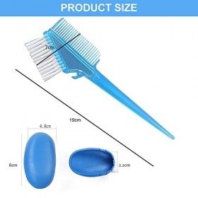 Brosse de Coloration - Cache-Oreilles,Outil de Coloration des Cheveux,3 Pièces DIY Outils de Teinture de Cheveux,Pinceaux de 