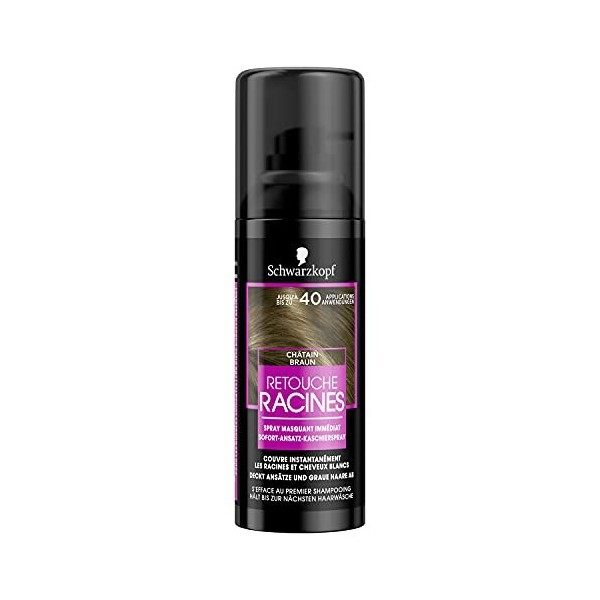 Schwarzkopf - Retouche Racines Cheveux Blancs - Spray Masquant Temporaire Racines Cheveux - S’efface au premier shampooing - ...
