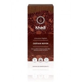 khadi CHÂTAIN MOYEN Coloration Végétale, dun châtain cannelle intense et chaud à châtain moyen, 100% naturel, vegan et sans 