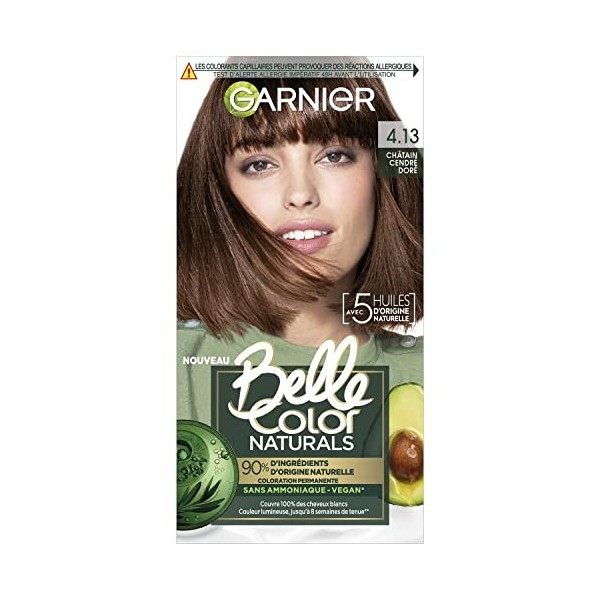 Garnier - Coloration Permanente Sans Ammoniaque - 90% dIngrédient dOrigine Naturelle - Formule Vegan - Belle Color Naturals