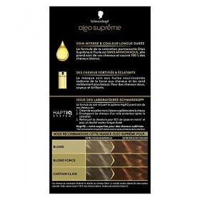 Schwarzkopf – Oleo Suprême – Coloration Permanente à l’Huile – Couleur et Eclat Longue Durée – sans Ammoniaque – Couvre 100% 