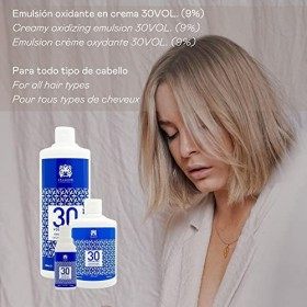 Valquer Professional Crème Stabilisée Oxygénée, 30 Volumes 69% . Coloration permanente des cheveux. Usage professionnel de l
