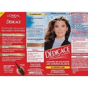LOréal Paris Dédicace Coloration Temporaire Sans Ammoniaque 54 Châtain Clair