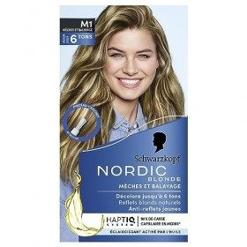 Nordic Blonde M1 - Mèches et Balayage - Décoloration Intense - Anti-reflets Jaunes - Technologie Anti-casse - Décolore Jusqu