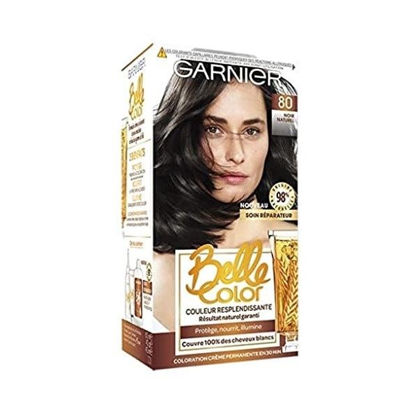 Garnier - Belle Color - Coloration permanente Noir - 80 Noir Naturel