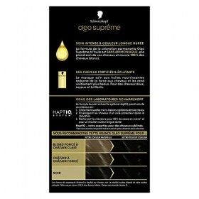 Schwarzkopf Oleo Suprême 1-10 Noir Intense – Coloration Permanente à l’Huile, Couleur & Éclat Longue Durée – Formule Sans Amm
