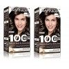 Garnier 100% Ultra Brun Coloration 3.0 Le Châtain Foncé Pur - Lot de 2